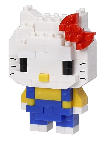 Bandai - Nanoblock - Hello Kitty - Mini-Bausteinfigur - Baukastenspiel - Baukasten für Hello Kitty -Pixelfiguren - NBH177 von nanoblock