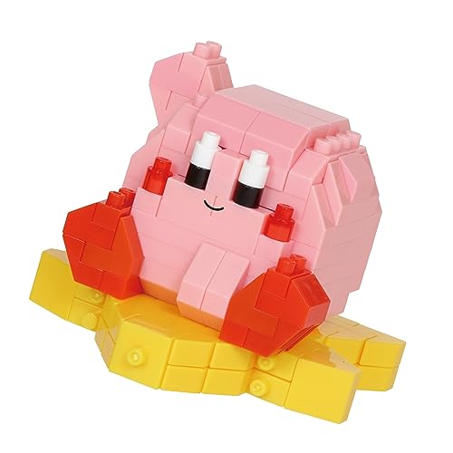 nanoblock BANDAI Nintendo - Kirby - Mini-Bausteinfigur, Pixelart - 220 Teile - NBK141 von nanoblock