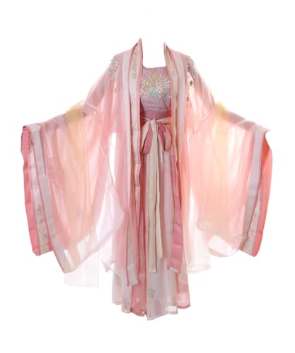 Kawaii-Story Han-004 Hanfu Kleid rosa traditional 5-Teile China Kleidung Cosplay Robe Kostüm bestickt (Han-004, L) von Kawaii-Story