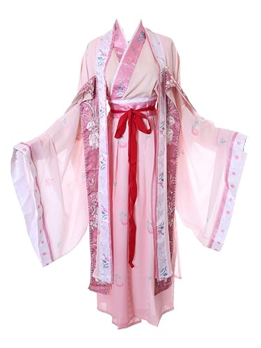 Kawaii-Story Han-022 Hanfu Kleid rot traditional 4-Teile China Kleidung Cosplay Robe Kostüm bestickt (L) von Kawaii-Story
