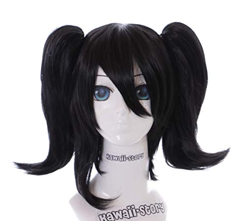 KS-127 Schwarz Twin Tail 3-Teile für Nico Yazawa Love Live Cosplay Perücke Wig Anime Manga von Kawaii-Story