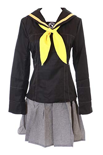 Kawaii-Story MN-100 Persona Kujikawa Rise Schwarz Japan Schuluniform Fasching Kostüm Set Manga Anime Cosplay (XL) von Kawaii-Story