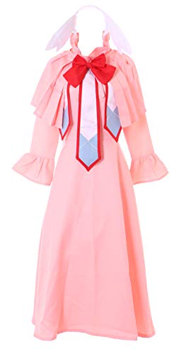 Kawaii-Story MN-123 Mavis Vermillion Fairy Tail Coral Rosa Kleid Cape Set Kostüm Anime Cosplay (XL) von Kawaii-Story