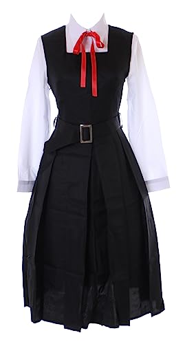 Kawaii-Story MN-216 Schuluniform schwarz Kleid Bluse 4-Teile Cosplay Kostüm für Mitaka Asa Chainsaw Man (L) von Kawaii-Story