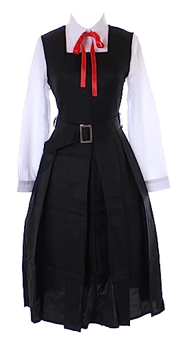 Kawaii-Story MN-216 Schuluniform schwarz Kleid Bluse 4-Teile Cosplay Kostüm für Mitaka Asa Chainsaw Man (M) von Kawaii-Story
