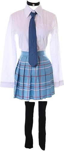 MN-227 Marin Kitagawa Schuluniform Blau weiß 5-Teile Cosplay Kostüm für More Than a Doll (S) von Kawaii-Story