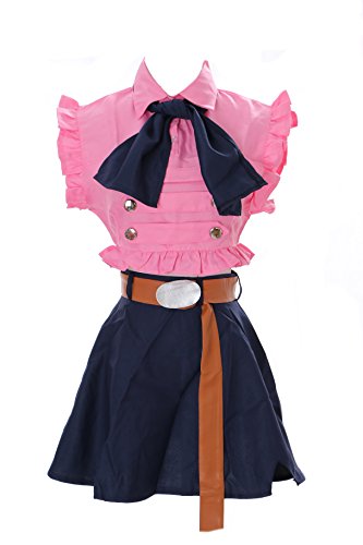 Kawaii-Story MN-24 Elizabeth The Seven Deadly Sins Pink Maid Set Anime Manga Cosplay Kleid Damen Kostüm (XXL) von Kawaii-Story