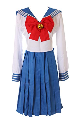 Kawaii-Story MN-76 Sailor Moon Usagi Bunny blau weiß Japan Schuluniform Anzug 5-TLG. Set Fasching Kostüm Cosplay (L) von Kawaii-Story