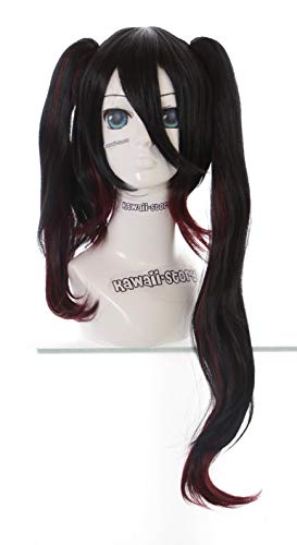 TM-595 Tokisaki Kurumi Date a Live schwarz 70cm Twin Tail Clips Lolita Cosplay Perücke Wig Anime Manga von Kawaii-Story