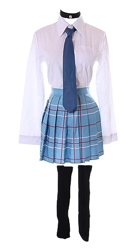 MN-227 Schuluniform Blau weiß 5-Teile Cosplay Kostüm für Marin Kitagawa More Than a Doll (XXL) von Kawaii-Story