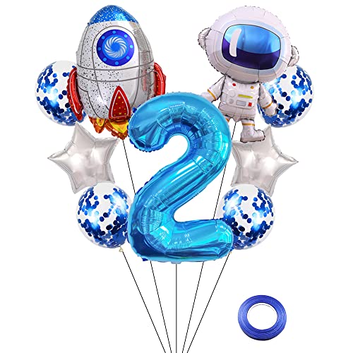 Kawailay Weltraum Luftballon Set Astronauten Geburtstag Deko 2 jahre Astronauten Raketen Folienballon Blau Zahl 2 Luftballons Aluminium Ballon für Kinder Jungen Mädchen Geburtstag Party Kawailay Weltraum Luftballon Set Astronauten Geburtstag Deko 2 jahre Astronauten Raketen Folienballon Blau Zahl 2 Luftballons Aluminium Ballon für Kinder Jungen Mädchen Geburtstag Party von Kawailay