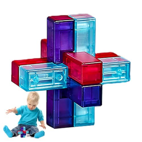 Lock Spielzeug,3D-Rätsel Schalten Sie das ineinandergreifende Puzzle Kongming Lock frei - Lernspielzeug IQ-Testspielzeug Logikpuzzle, Weihnachts- und Geburtstagsgeschenke für Kinder, Jugendliche und E von Kaxenig