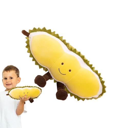 Obst-Plüschtier, süßes Plüschkissen | Durian Weiche Stoffpuppe Plüschtiere - Kreative Raumdekoration, realistische Simulation, Kinderkissen für und Mädchen von Kaxenig