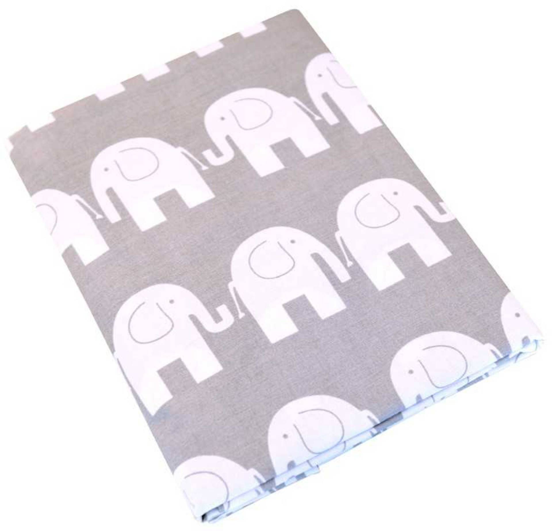 Kaxholmen Bettwäsche Elefant 100x130, Grau von Kaxholmen