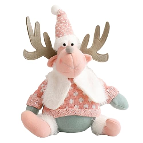 Kayfg Weihnachtsrosa Ornamente Süße Puppe Weihnachtsgesichtslose Puppe Cartoon Dreidimensionale Kleine Ornamente D von Kayfg