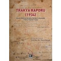 Trakya Raporu 1934 von Kaynak Yayinlari