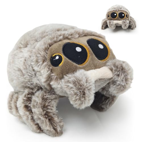 Niedliches Spinnen-Plüschtier, Plüschspinne mit großen Augen, Cartoon Spinne Plüschtier, weiche und realistische Spinne Wurfkissen, Süßes Heimdekoration, Geschenk Halloween für Kinder und Erwachsene Niedliches Spinnen-Plüschtier, Plüschspinne mit großen Augen, Cartoon Spinne Plüschtier, weiche und realistische Spinne Wurfkissen, Süßes Heimdekoration, Geschenk Halloween für Kinder und Erwachsene von Kayuneed