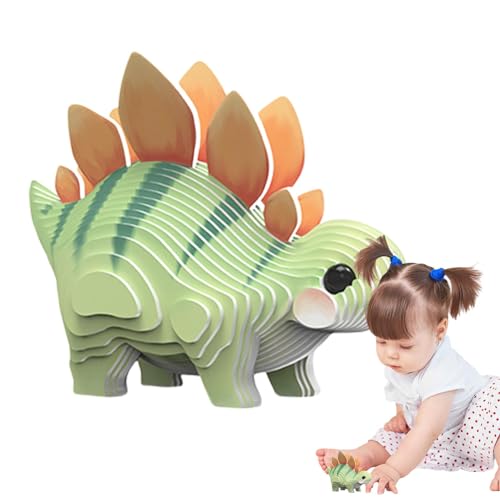 Dinosaurier-Puzzle,Dinosaurier-Puzzles für Kinder | 3D-Puzzle-Spielzeug-Tier-Puzzle,Dinosaurier-Lernaktivität, Lernspielzeug, Tierbausteine ​​für Kinder ab 6 Jahren von Kazuko