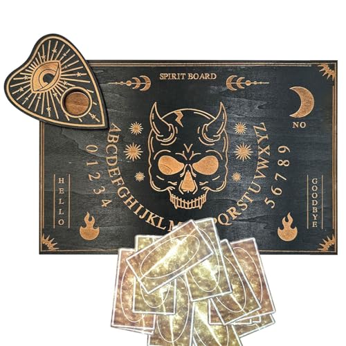 Kbnuetyg Ouija-Brett – Holzschild mit Buchstaben und Zahlen zur Dekoration, Geschenk für , Mädchen und Freunde, Pendelbrett von Kbnuetyg