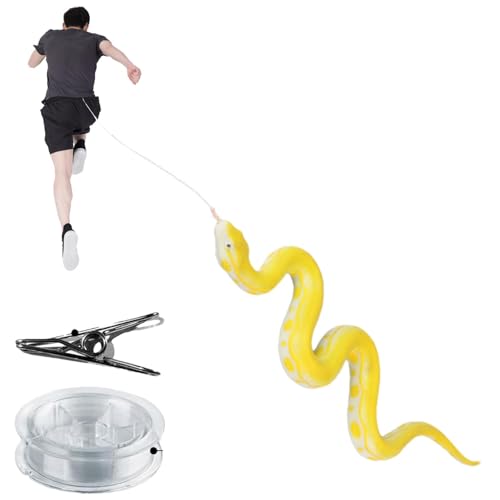 Kbnuetyg Realistic Snake Prank - Fake Snake Prank, Simulation Snake Props | Fake Snake Prank with Rope and Clamp, Snake on a Rope Chasing Prank Realistic Fake Snake for Adults Photo Props, 6 Sizes von Kbnuetyg