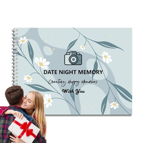 Kbnuetyg Rubbel-Date-Night-Ideen - Date-Night-Spiele, Date Night Ideas Rubbel-Souvenir-Tagebuch Für Paare | Tragbare Paare Date Night Deck Rubbelkartenspiele Für Den Urlaub, 29 X 21 X 1,2 cm von Kbnuetyg