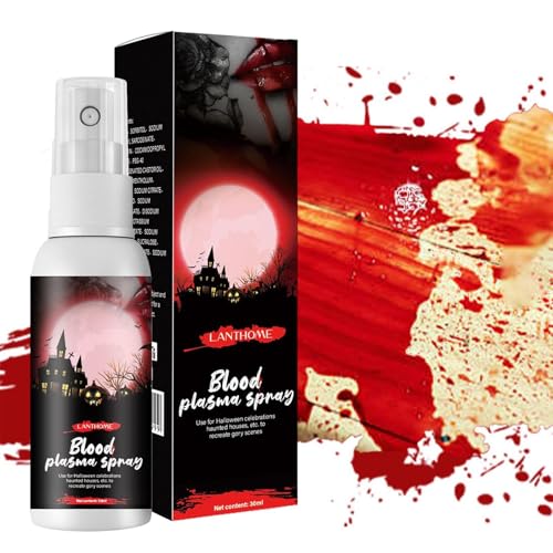 Kunstblut Make-up - realistische Zombie-Kunstblut-Requisiten, 30ml Halloween Kunstblut Spray | Realistischer gefälschter Blutspray-Party-Make-up-Zombie-Vampir, Halloween-Dekorationsrequisiten von Kbnuetyg