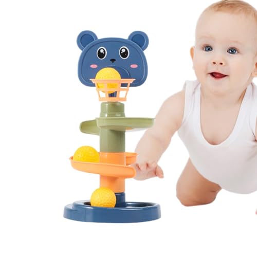 Spiral Tower Toy Ball Drop - Early Education Rolling Ball Toy, Niedliches Ball-Drop-Spielzeug Für Kleinkinder | Wirbelnde Babytürme, Pädagogisches Entwicklungsspielzeug Für jungén Und Mädchen von Kbnuetyg