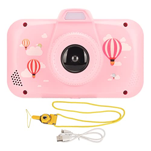 Children Selfie Camera HD Large Screen Portable Toy Digital Camera 3-10 Year Old Girl (Light Red) von Kcabrtet