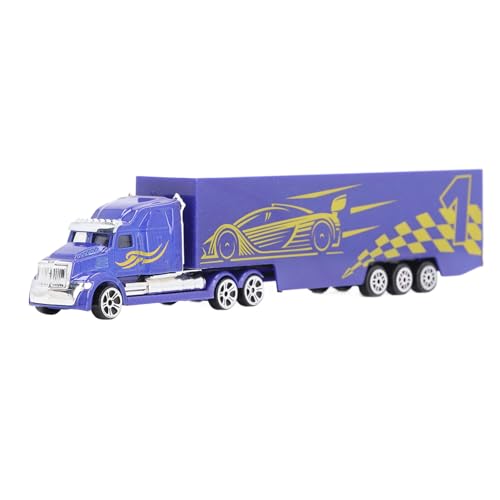 Kcabrtet Container Truck Model Lifelike Alloy Container Truck Toy Decorative Kids Transport Truck Model Parent Children Interaction (Type 2) von Kcabrtet