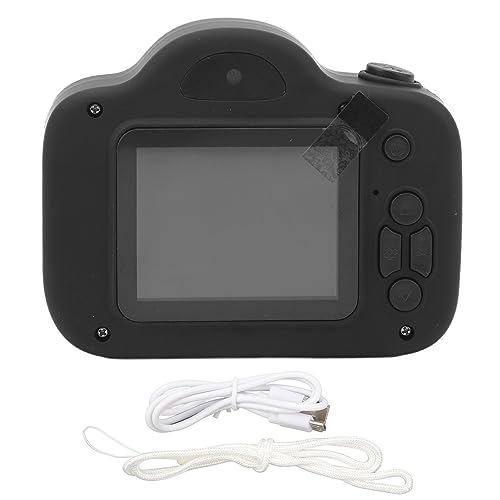 Kcabrtet Kinderkamera HD 20MP 1080P Videospielzeugfotografie für Kinder 2-Zoll-IPS-Bildschirm (Black) von Kcabrtet