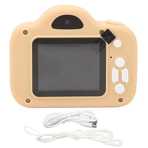 Kcabrtet Kinderkamera HD 20MP 1080P Videospielzeugfotografie für Kinder 2-Zoll-IPS-Bildschirm (Tan) von Kcabrtet