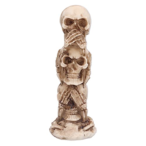 Kcabrtet Kunstharz-Totenkopf-Halloween-Ornament für eine Festliche Weihnachtsszene zu Hause von Kcabrtet