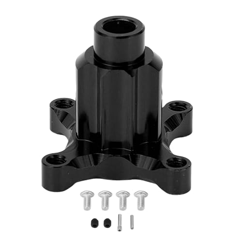 Kcabrtet RC-Aluminium-Universal-Differentialausgänge vorne hinten in der Mitte, Upgrade-Wahl für Hochleistungs-RC-Autos (Black) von Kcabrtet