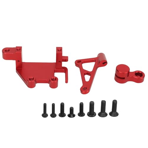 Kcabrtet RC-Servo-Halterungsarm-Set, Lenkgetriebe-Halterungsarm-Set, idealer Ersatz für LOSI Promoto MX 1/4 Elektromotorrad (Red) von Kcabrtet