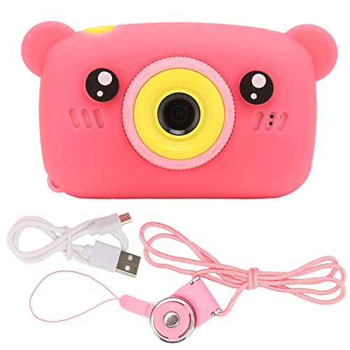 Kids Camera HD Front and Rear Dual Cameras Multifunctional Children Camera COMPACT Lightweight Easy IDEAL for 3‑10 Year Old Girls (Roseate) von Kcabrtet