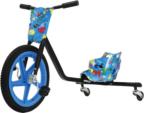 Drift Pedal Trike Für Kinder, 360-Grad-Drifter Für Jungen Und Mädchen, Hinterrad Mit Lichtern A von Kcolic