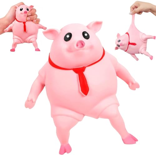 Kdtoll Anti Stress Schwein Anti Stress Spielzeug, Piggy Squeeze Toy, Rosa Schwein Antistress Spielzeug, Squishy Fidget Toy für Kinder und Erwachsene, Süße Stress-Schweine für Stressabbau und Spaß von Kdtoll