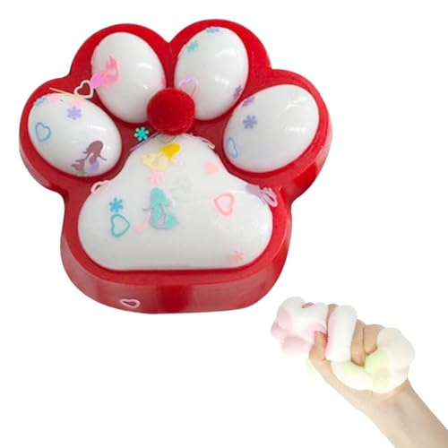 Kdtoll Katzenpfoten Squishy Groß 10 cm – Taba Squishy Cat Paw Squeeze Spielzeug, Anti Stress Spielzeug für Erwachsene und Kinder, Lustige Stressabbau Cat Paw Squishy von Kdtoll