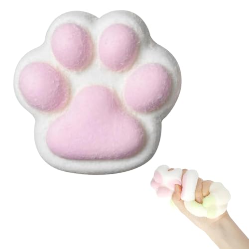 Kdtoll Katzenpfoten Squishy Groß 10 cm – Taba Squishy Cat Paw Squeeze Spielzeug, Anti Stress Spielzeug für Erwachsene und Kinder, Lustige Stressabbau Cat Paw Squishy von Kdtoll