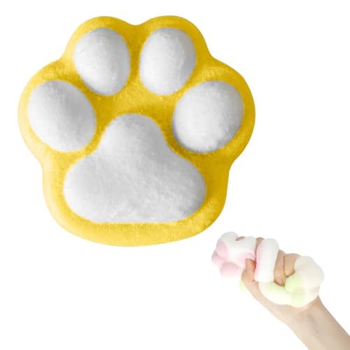 Kdtoll Katzenpfoten Squishy Groß 10 cm – Taba Squishy Cat Paw Squeeze Spielzeug, Anti Stress Spielzeug für Erwachsene und Kinder, Lustige Stressabbau Cat Paw Squishy von Kdtoll