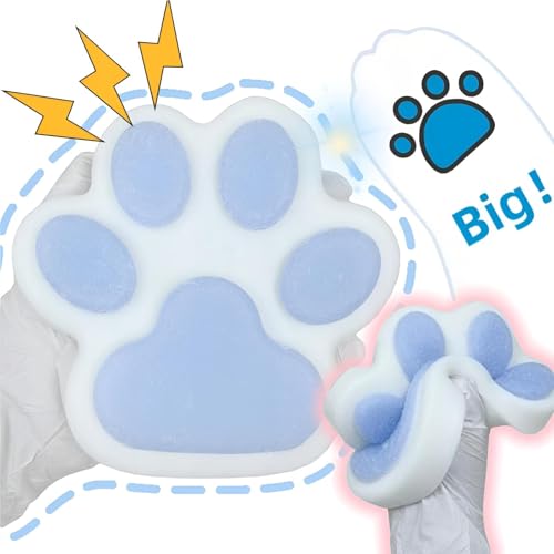 Kdtoll Katzenpfoten Squishy Groß 15 cm, Taba Squishy Cat Paw Squeeze Spielzeug, Anti Stress Spielzeug für Erwachsene und Kinder, Lustige Stressabbau Cat Paw Squishy von Kdtoll