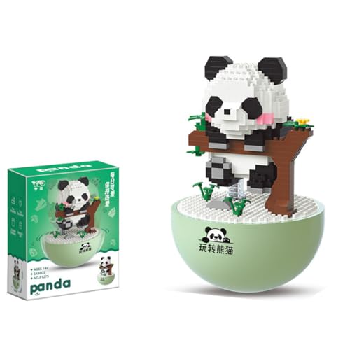 KeKeDuo Panda Klemmbausteine Mini Bausteine, 543 Klemmbausteine Tier Mikro Bricks Bauset Nicht Kompatibel mit Großen Marken von KeKeDuo