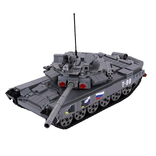 KeKeDuo Technik Panzer Bausteine, 914 Klemmbausteine Militär Russische T90 Kampfpanzer Modellbausatz Konstruktionsspielzeug Kompatibel mit Andere Marken von KeKeDuo