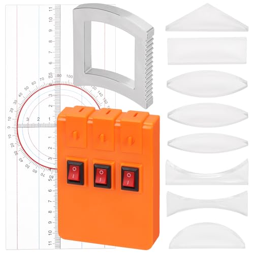 Keadic 10 Stück Physik Optik Experiment Set Konvexe Linse Triple Laser Reflektor Brechung Spiegel Dial lineare Lichtquelle pädagogische Demonstration Wissenschaft Kits für Studenten Lehrer von Keadic