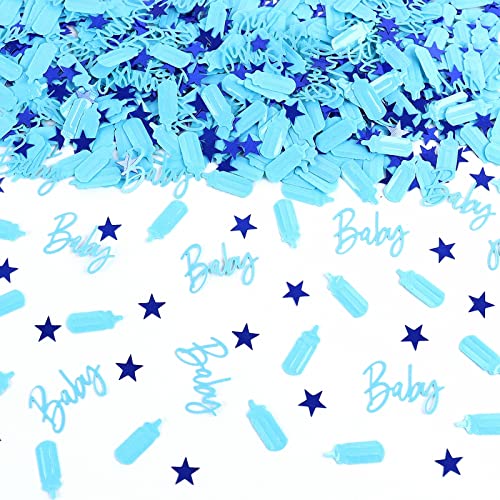 Keaziu 950 Stück Babyparty Konfetti Dekoration Baby Junge Twinkle Star Tischkonfetti Baby Konfetti für Babyparty Thema Baby Konfetti für Babyparty Geburtstag Party Geburtstag Blau von Keaziu