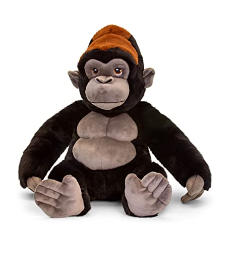 Keel Toys Keeleco – Plüschtier 100% recycelt – umweltfreundliches Spielzeug für Kinder – Plüschtier Gorilla 45 cm – SE1023 von Keel Toys