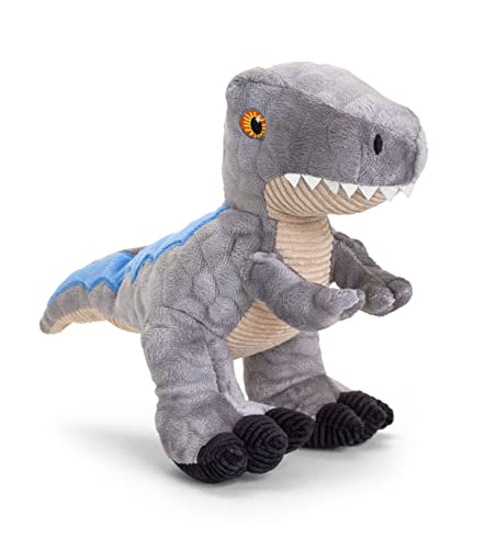 Keel Toys KEELECO SE1481 Plüschtier, 100% recycelt, ökologisches Spielzeug für Kinder, Dinosaurier, Velocraptor, 26 cm von Keel Toys