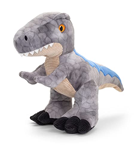 Keel Toys KEELECO SE1483 Plüschtier, 100% recycelt, ökologisches Spielzeug für Kinder, Dinosaurier, Velocraptor, 38 cm von Keel Toys