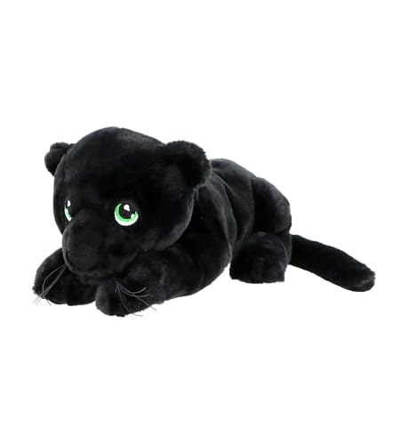 Keel Toys KEELECO SE2232 Plüschtier, 100% recycelt, ökologisches Spielzeug für Kinder, schwarzer Panther, 35 cm von Keel Toys