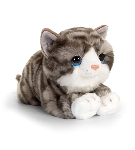 Keel Toys SC2646 32cm Grey Signature Cuddle Kitten, 32 cm, Grau, Einheitsgröße von Keel Toys